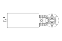 Scheibenventil B DN025 OVO NC E EX