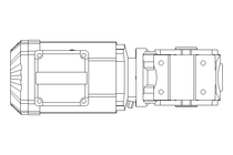 Worm gear motor 0.55kW 58 1/min