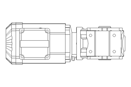 Worm gear motor 0.55kW 58 1/min