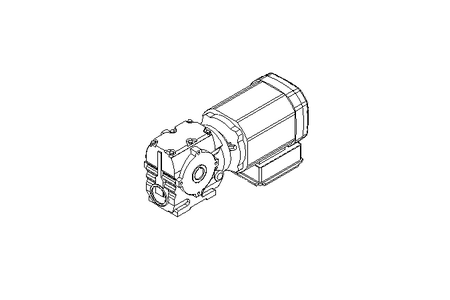 Worm gear motor 0.55kW 56 1/min