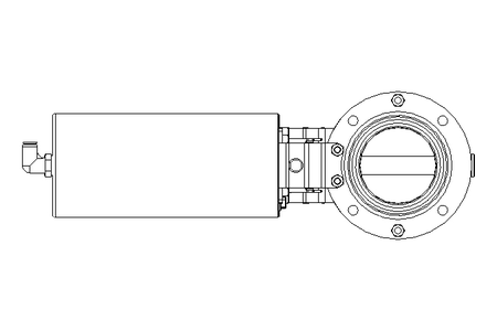 Butterfly valve B DN065 OVO NC H