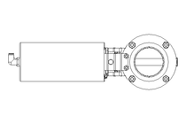 Scheibenventil B DN065 WVW NC E EX