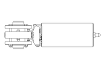 Válvula borboleta B DN040 FVF NC E EX
