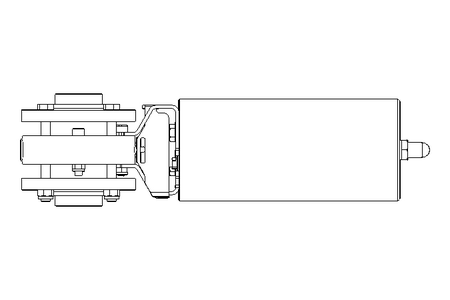 Válvula borboleta B DN040 FVF NC E EX