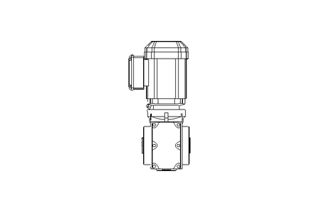 Worm gear motor 0.55kW 16 1/min