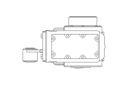 Helical-bevel gear servo motor 25.5 Nm