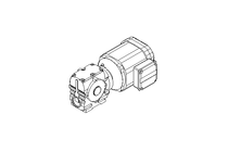 Worm gear motor 1.1kW 154 1/min