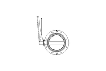 Butterfly valve B DN100 OVO MA H