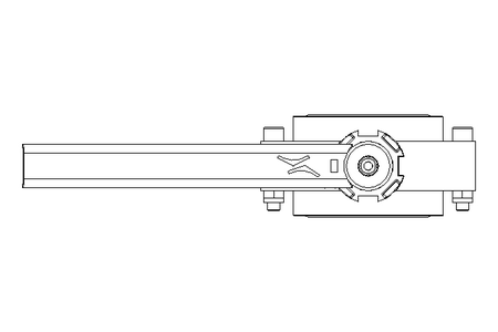 Butterfly valve B DN050 OVO MA H