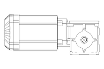 Motorreductor ortogonal 0,55kW 50 1/min