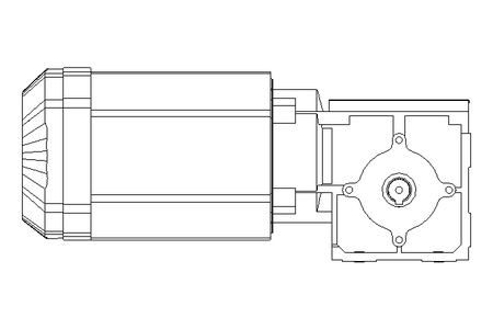 Motorreductor ortogonal 0,55kW 50 1/min