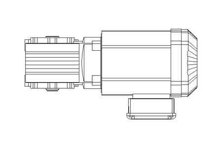 Motorreductor ortogonal 0,55kW 50 1/min