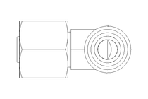 Cotovelo de conex. anilha 8 M14x1,5