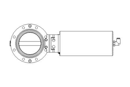 Butterfly valve B DN080 OVO NC F