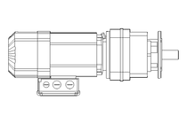 Spur gear motor 0.55kW 48 1/min