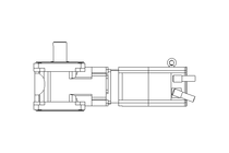 Helical-bevel gearmotor 25.5 Nm