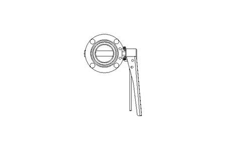 Butterfly valve B DN050 WVM MA F