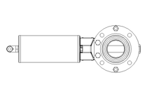 Butterfly valve B DN040 OVO NC V