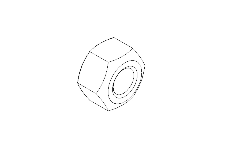 Tuerca hexagonal M10 St-Zn ISO7042