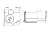 Mot. réd. à cple conique 0,6kW 11 1/min