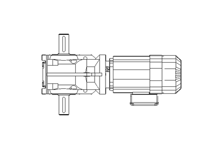 Mot. réd. à cple conique 0,6kW 11 1/min