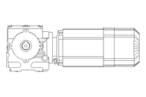 Worm gear motor 0.55kW 50 1/min