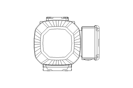 Worm gear motor 0.55kW 50 1/min