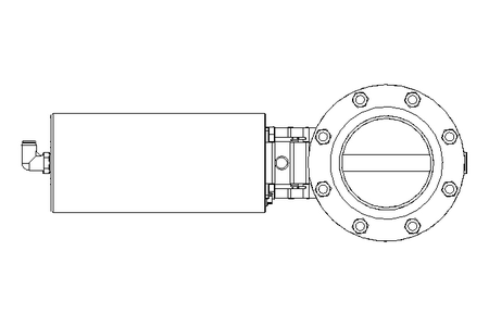 Butterfly valve B DN080 FVF NC F