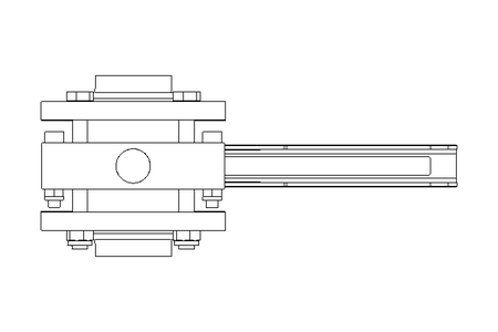 Butterfly valve B DN040 FVF MA F