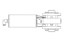 Válvula borboleta B DN025 FVF NC F