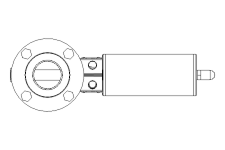 Butterfly valve B DN040 FVF NC F