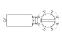 Válvula borboleta B DN100 FVF NC F