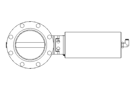 Válvula borboleta B DN100 FVF NC F