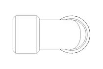 Raccord à vis coudé L 14/14 St