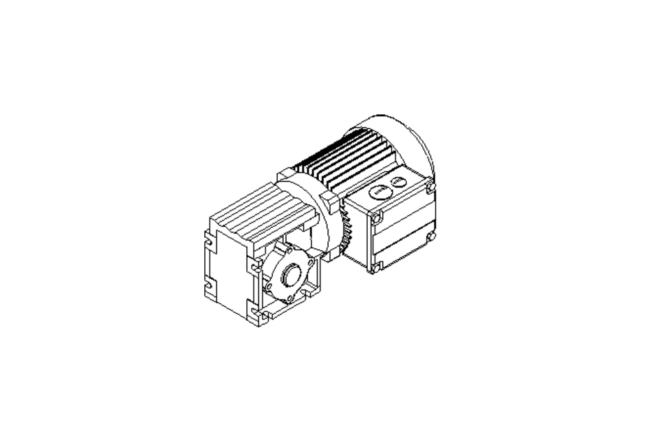 Motorreductor ortogonal 0,12kW 198 1/min