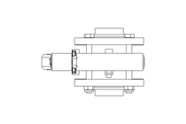 Butterfly valve B DN040 FVF MA V