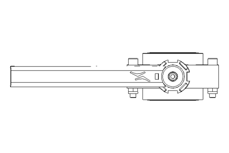 Butterfly valve B DN040 OVO MA V