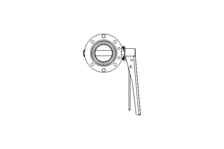 Butterfly valve B DN050 OVO MA V