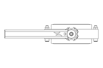 Butterfly valve B DN080 OVO MA V