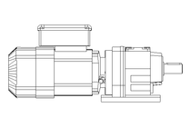 Motorreductor coaxial 0,37kW 49 1/min