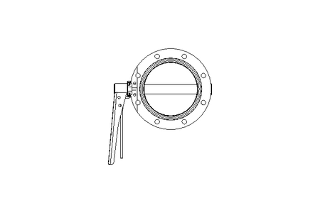 Butterfly valve B DN125 OVO MA F