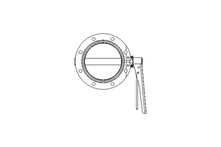 Butterfly valve B DN125 OVO MA F