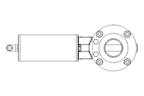 Butterfly valve B DN040 WVW NC F