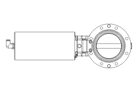 Scheibenventil B DN080 OVO NC HF