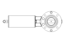 Butterfly valve B DN040 OVO NC E D4