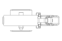 Butterfly valve B DN025 OVO MA HF