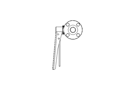 Butterfly valve B OD1.0 FVF MA E