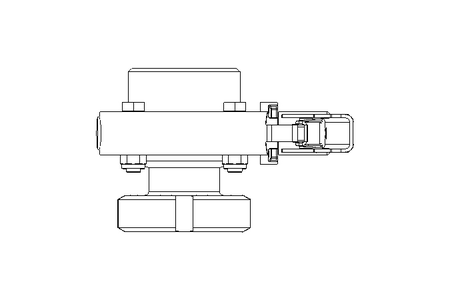 Butterfly valve B DN040 MVL MA X