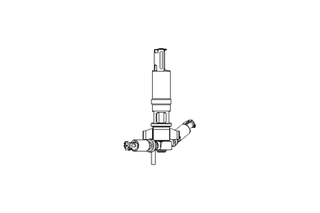 Aseptic double seat valve