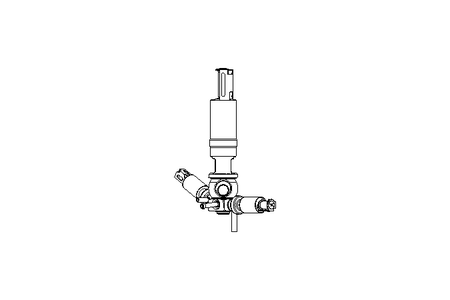 Aseptic double seat valve